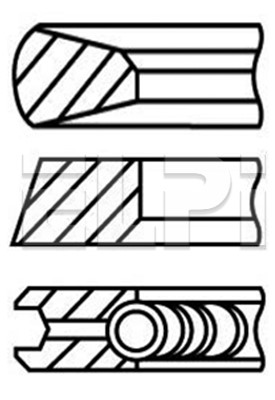 Set segmenti piston LP182 3431 STD ELPI